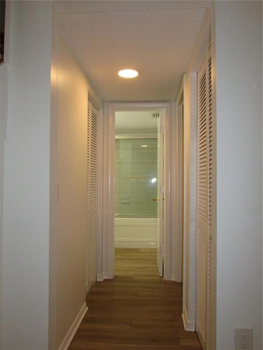 Hallway to Master Bed and Bath