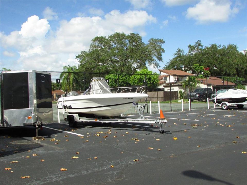 Storage for boats and RV's at additional charge.