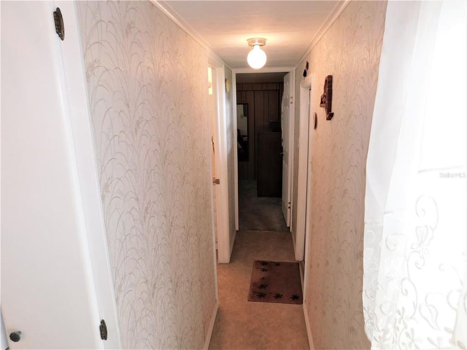 Hall leading to guest bedroom
