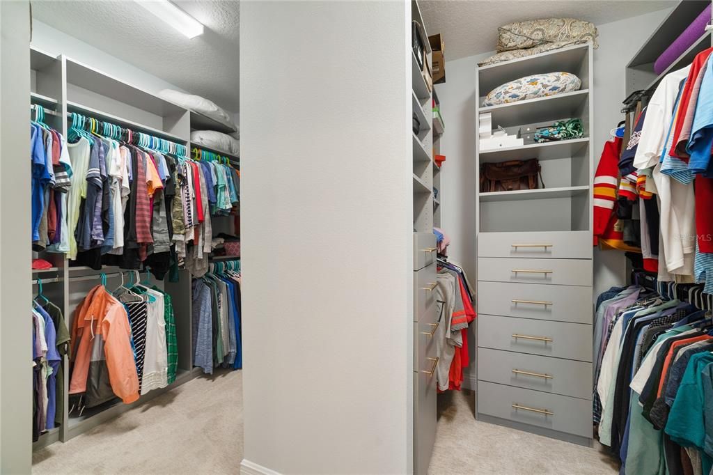 Primary closet