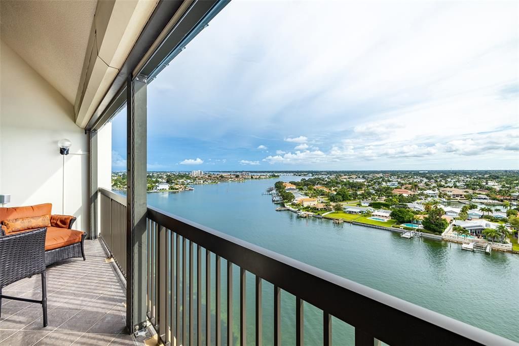 View of the Intracoastal Waterway from the balcony