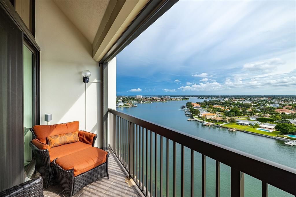 With a view of the water you won't want to be indoors