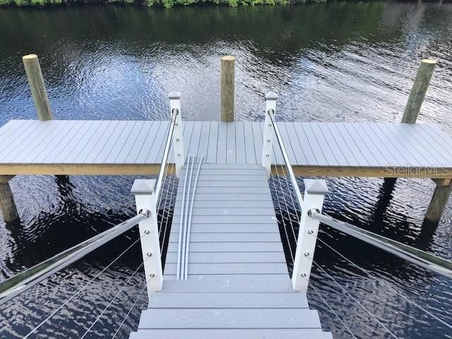 Trex dock and stairs