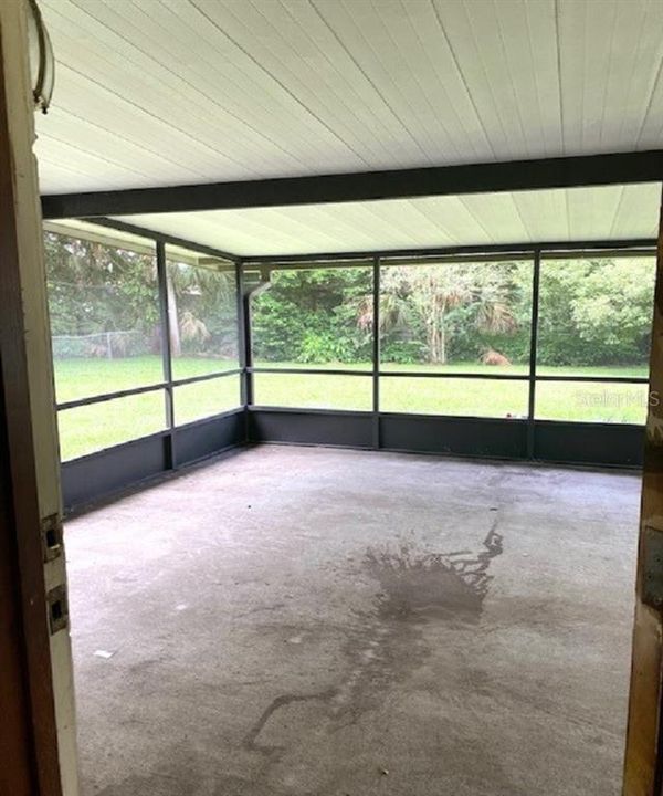 Large Covered and Screened Patio