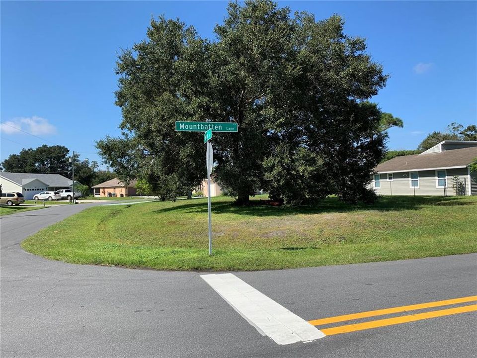 Front Corner view of property