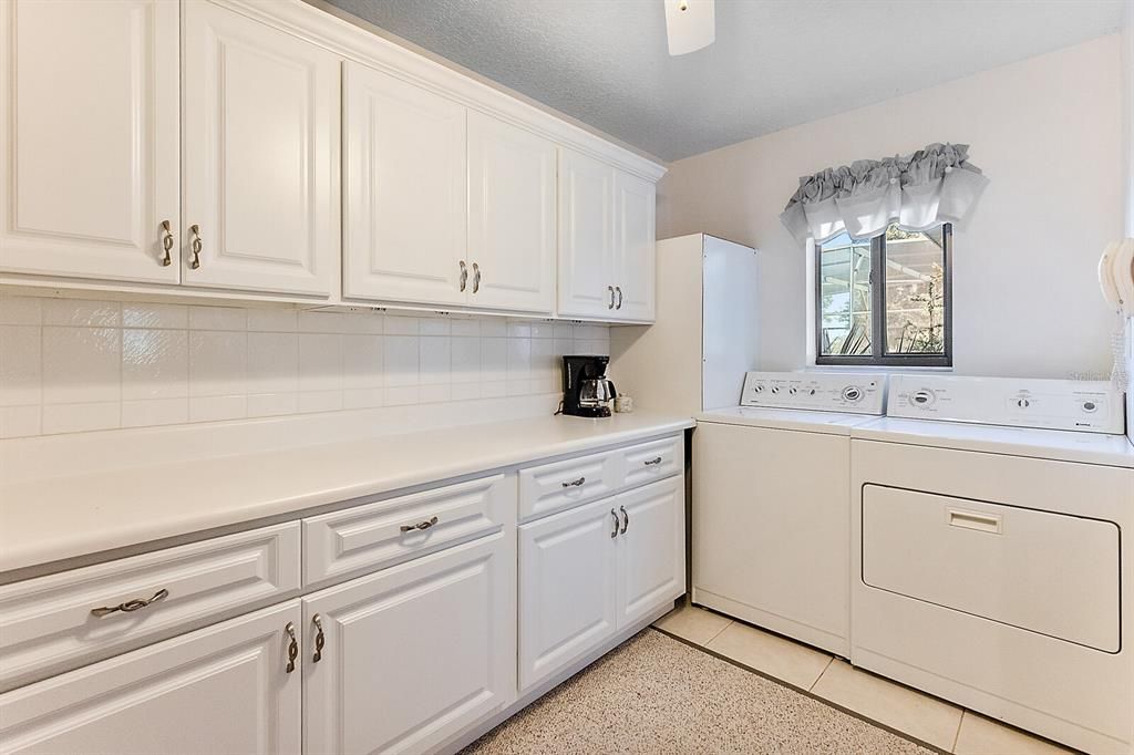 Laundry Room with Storage and Folding Space