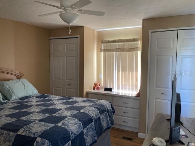 Large 2nd Bedroom with Dual Closets