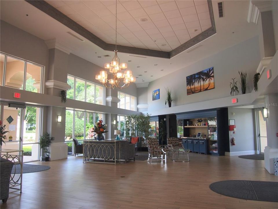 Sitting area of clubhouse