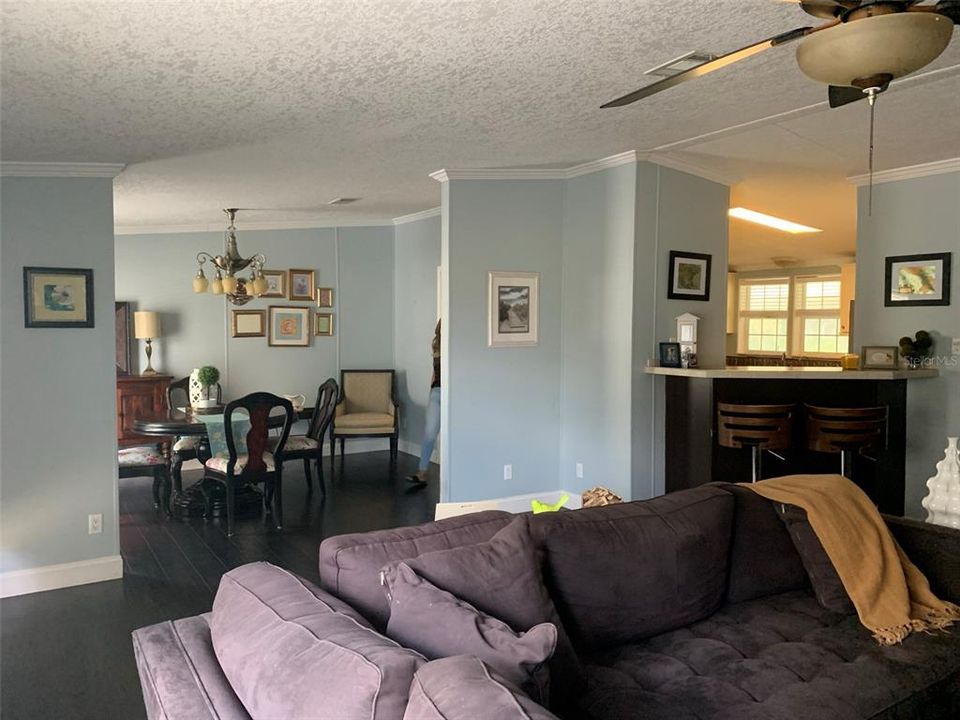 View of dining room from great/family room