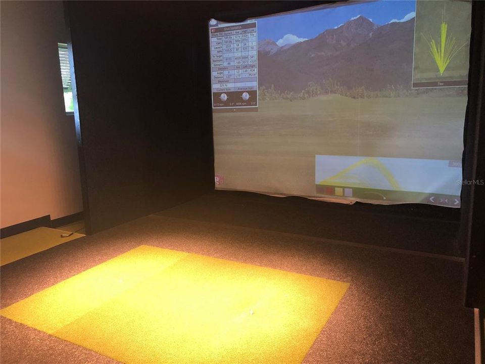 Too hot outside? Use the Golf Simulator at the Vistas Clubhouse