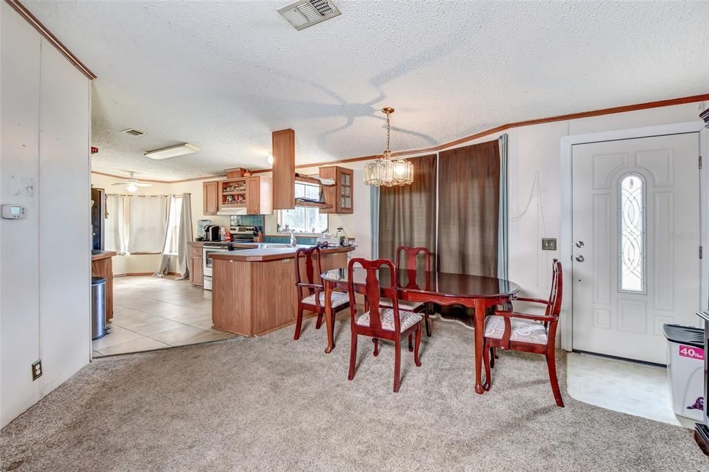 Dining area kitchen