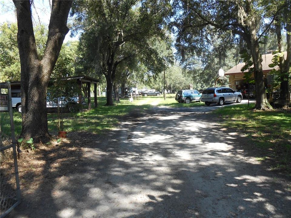 Driveway into site