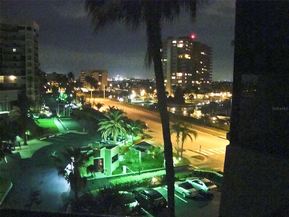 Night view from balcony