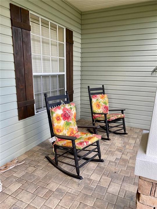 pavers on welcoming front porch