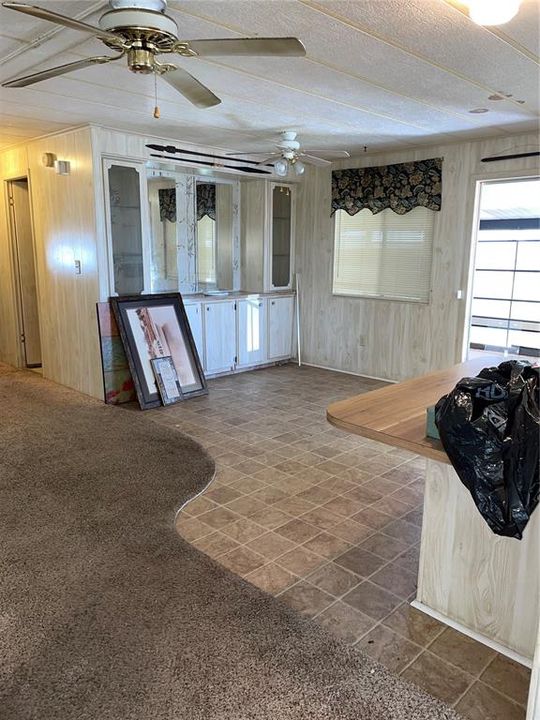 View of dining room from living room