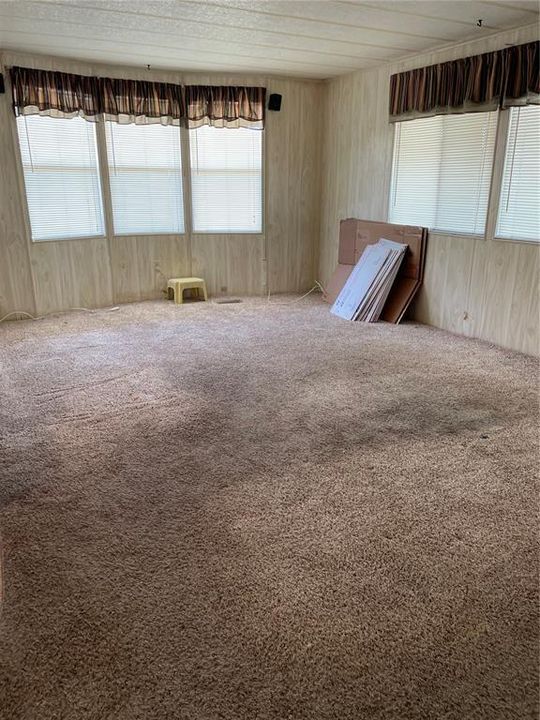 View of living room from dining room