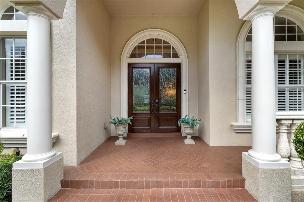 Welcome!    Beautiful brick paver entry with Double Door entry!