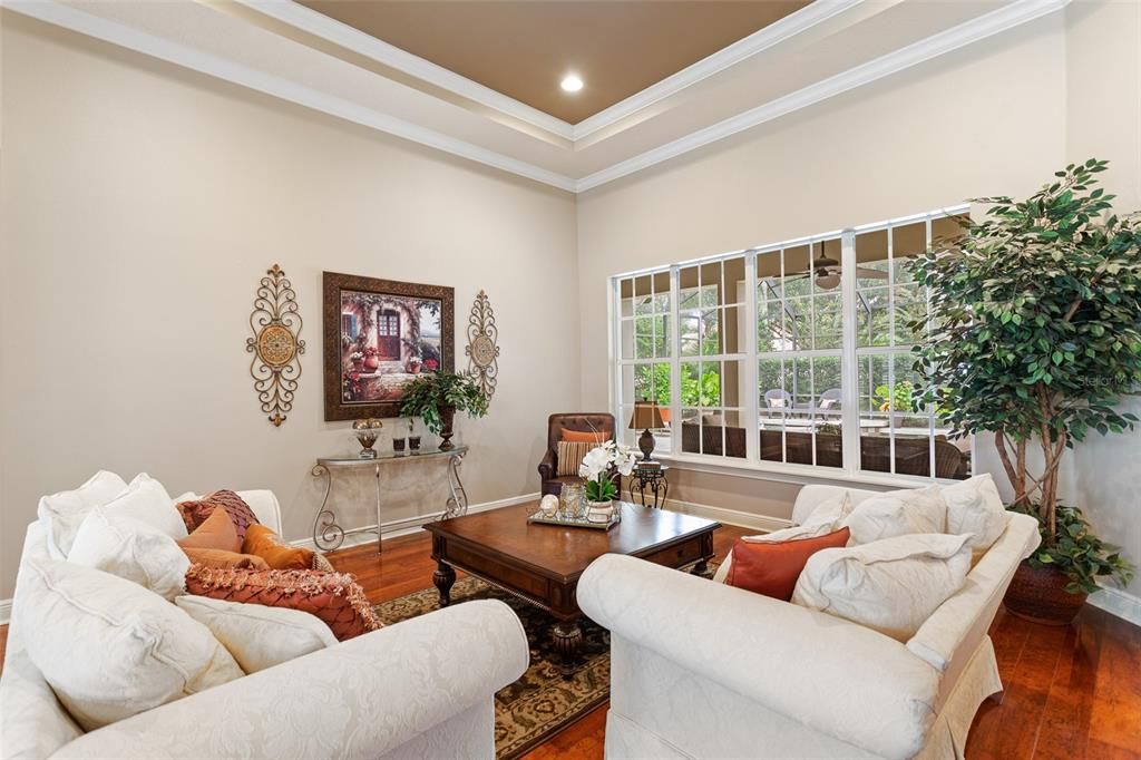 Terrific Pool View from the Living Room