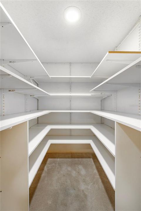 Large Closets with Built ins