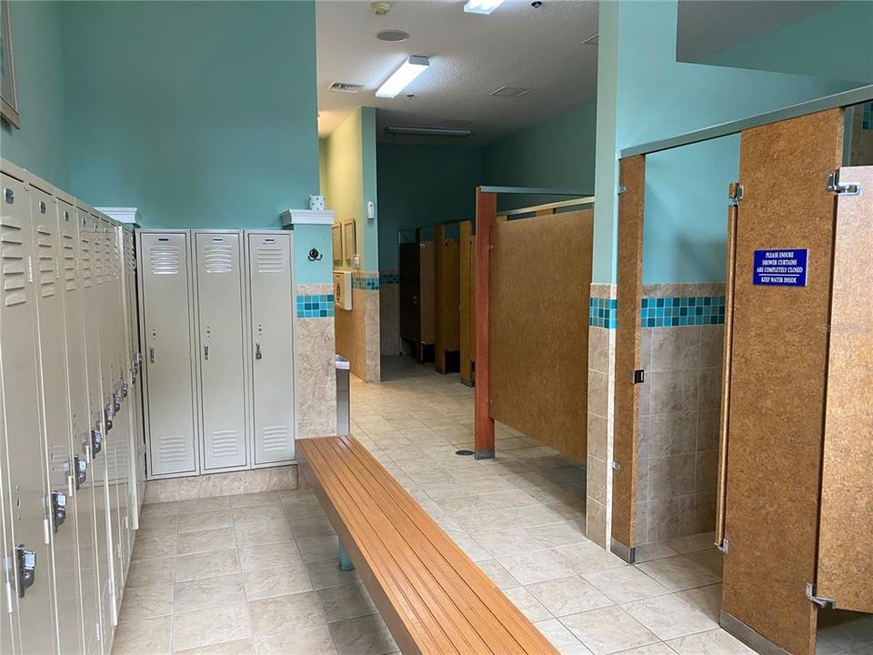 Showers/locker room at clubhouse