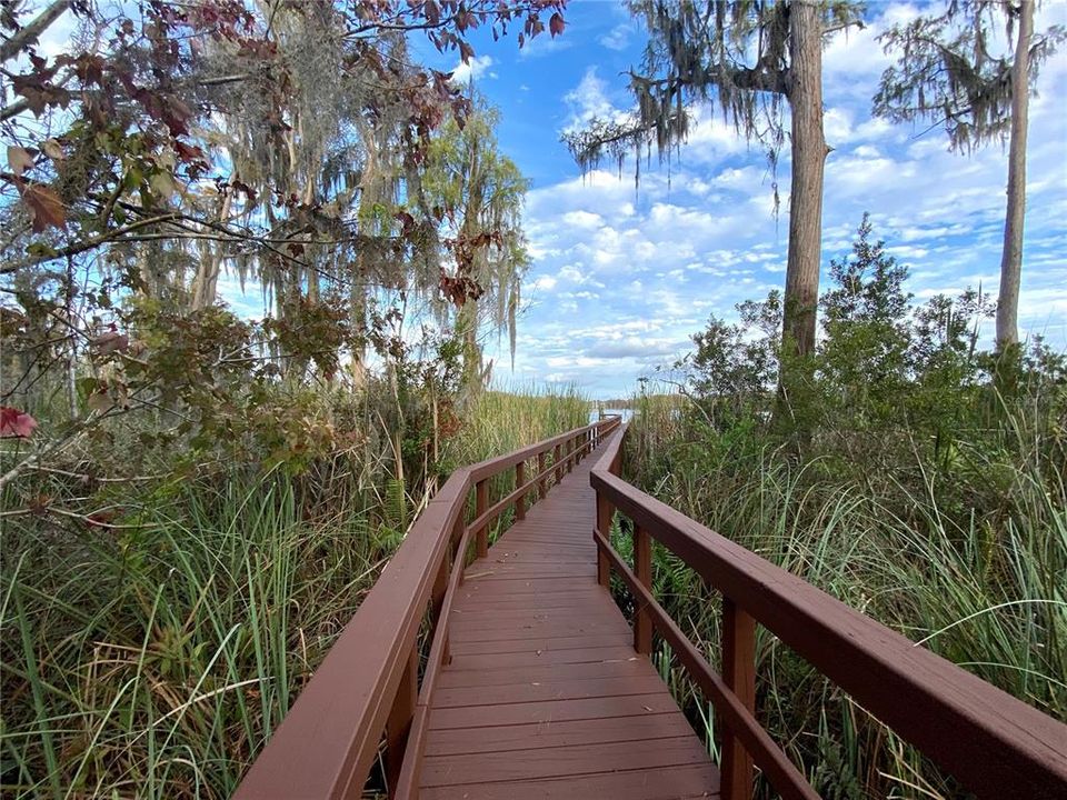 Beautiful preserve on the board walk to your dock with boat lift