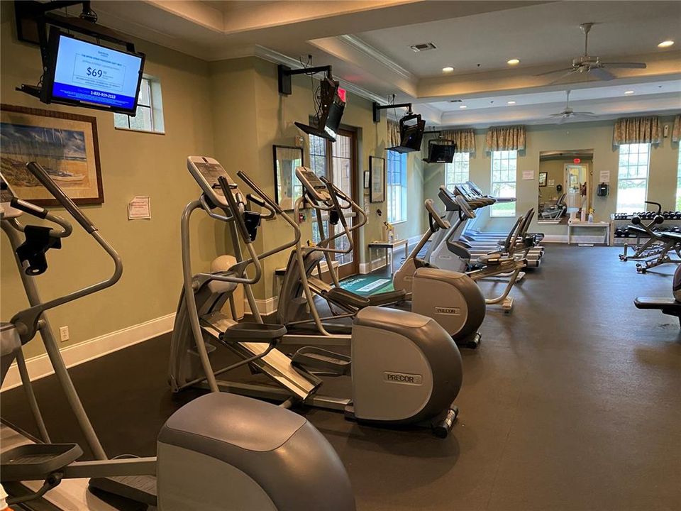 Exercise facility at clubhouse