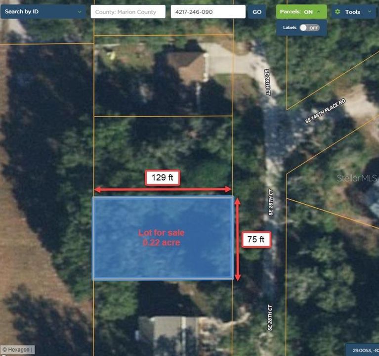 Recently Sold: $8,500 (0.22 acres)