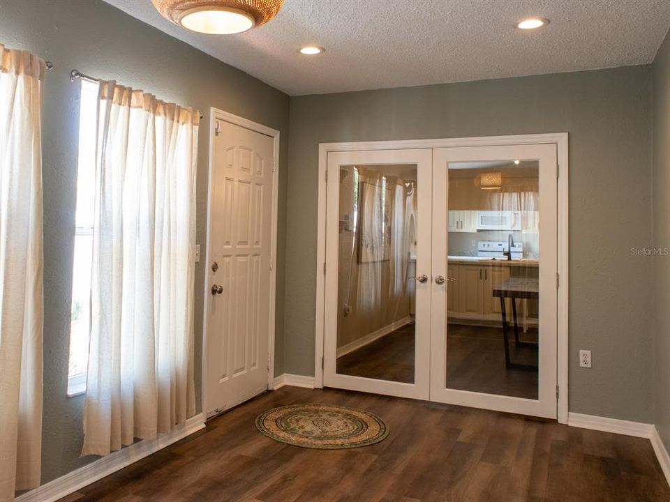 Fun room with private entrance for guests or connecting to dining area