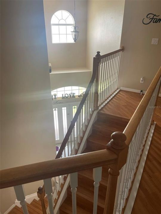 Two Story Home, laminate stairs