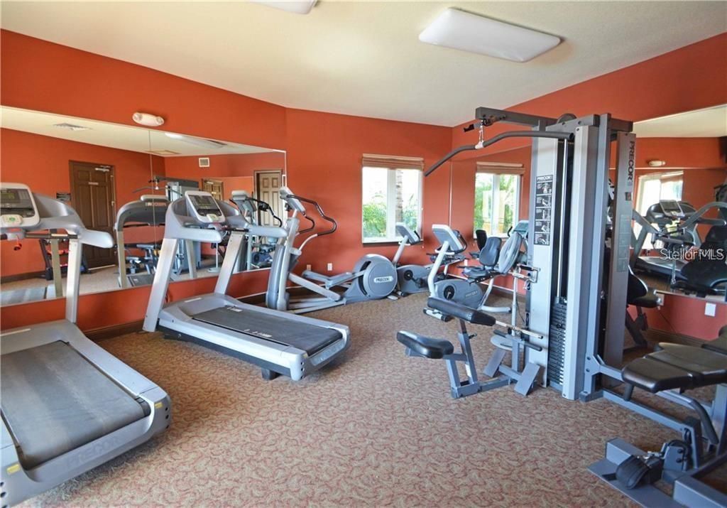 Enjoy exercising in the work out facility.
