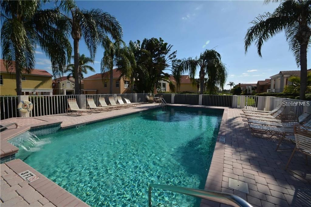 The community offers two pools.  This pool is within walking distance from the residence.