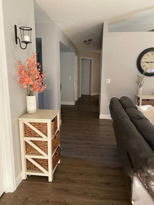 living room/entrance to hallway