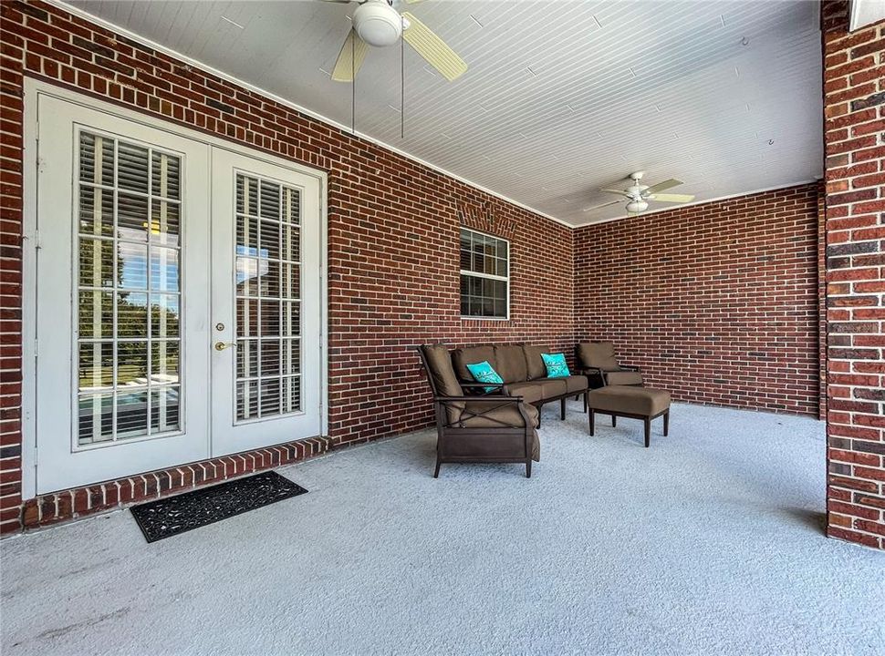 Patio outside kitchen