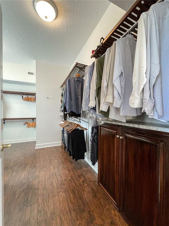 Custom master walk in closet