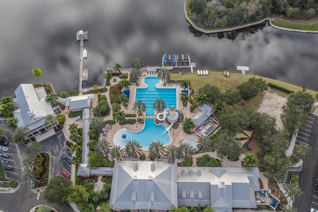 Loaded with amenities and activities including a massive resort style zero entry pool with water features, slide and heated lap pool. Enjoy kayaking, fishing or paddle boarding on the 136 acre man made lagoon.