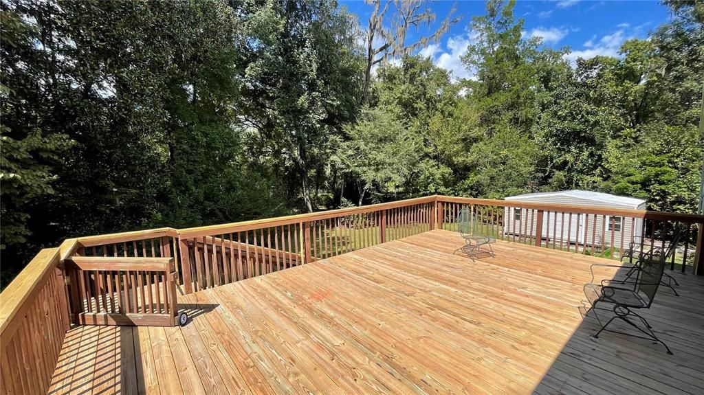 Back deck from back door