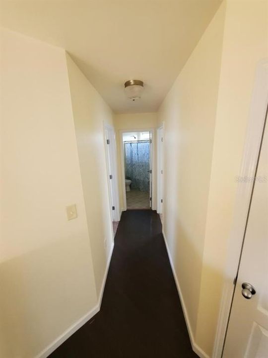 hallway to 2nd bathroom