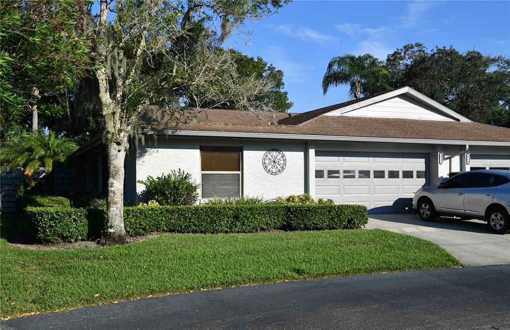 2 car garage and private entrance to front door