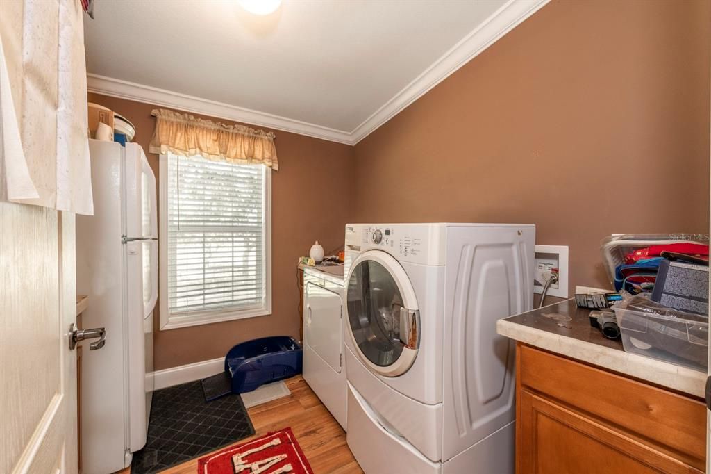 Laundry Room with 2nd refrigerator