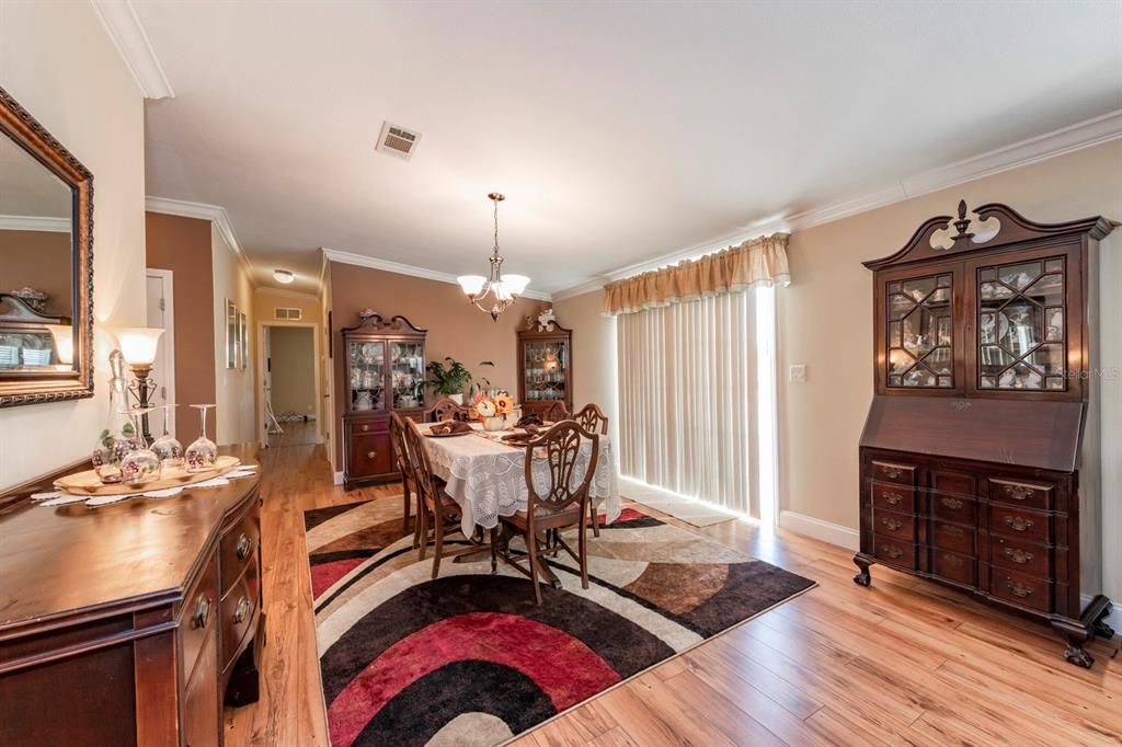 Dining Room with access to pool deck