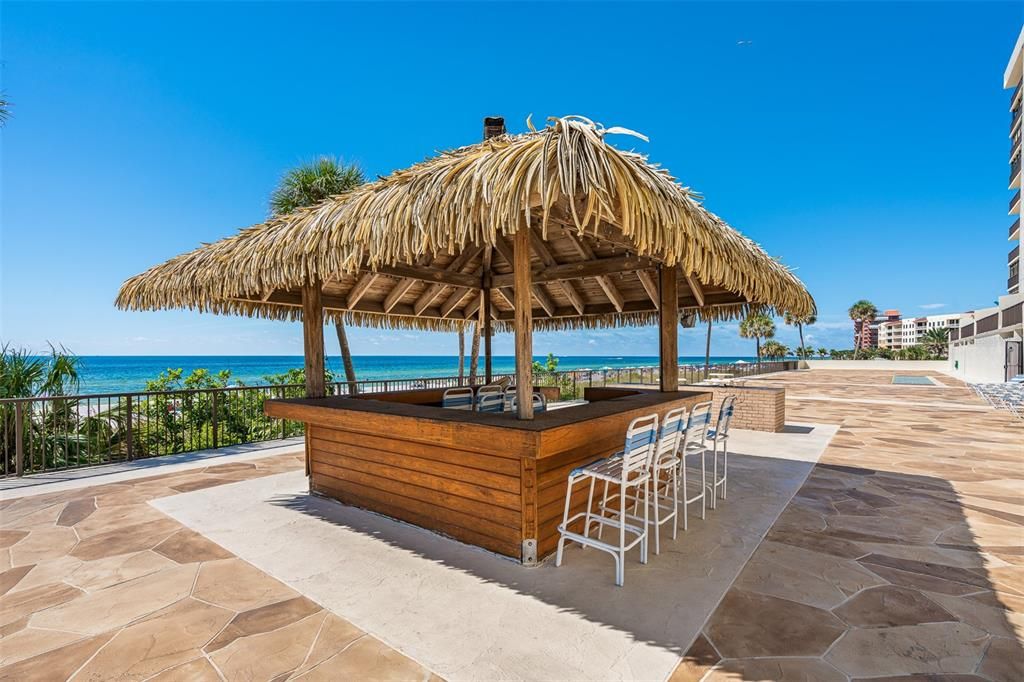 .. Tike Bar and Grilling Station.. Plenty of Lounging Areas on the Grounds.. These Amenities are one Level up from the Beach - Allowing for Outstanding Views of the Gulf..