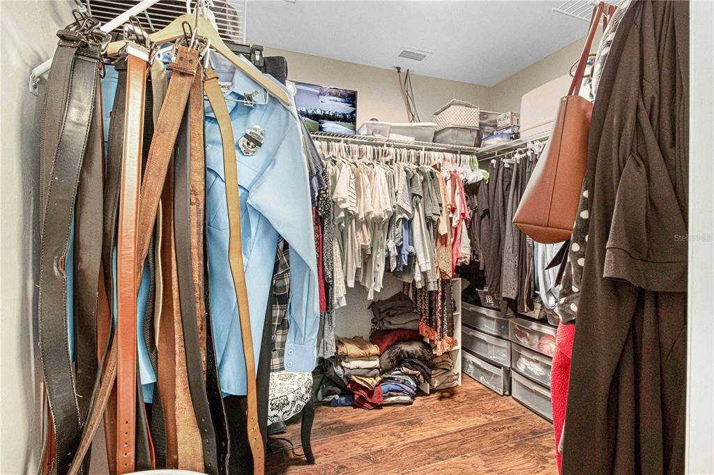 Oversized walk-in closet