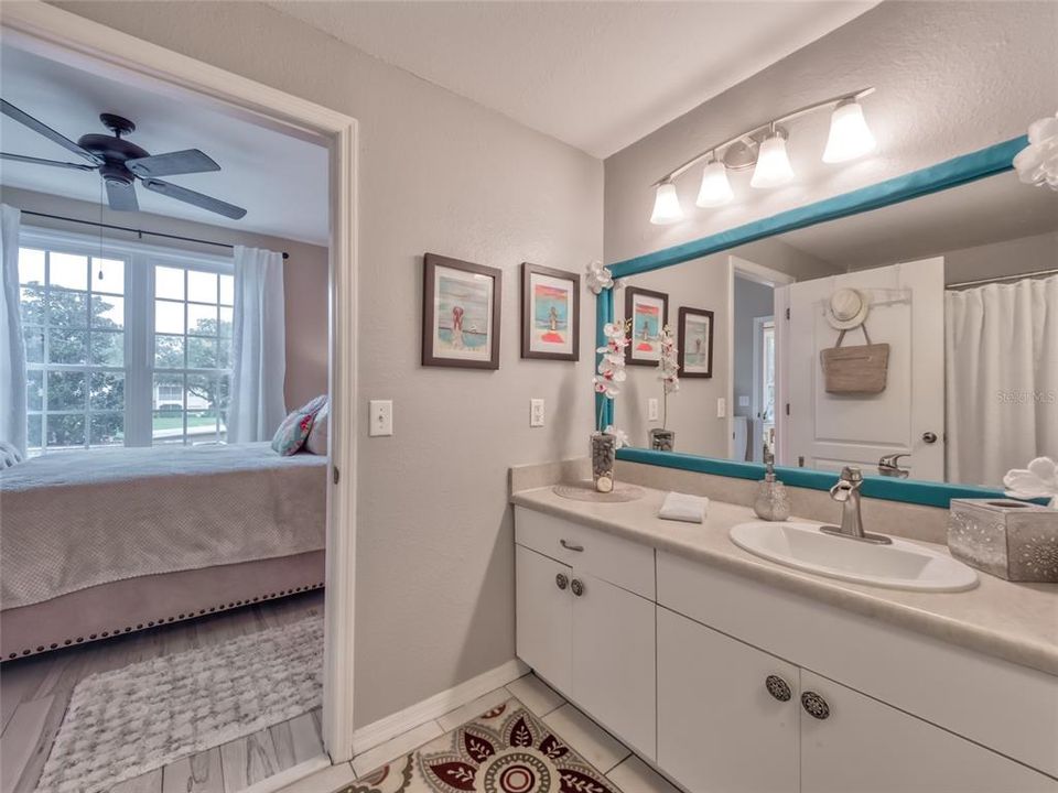 Large Mirror & Plenty of Countertop Space