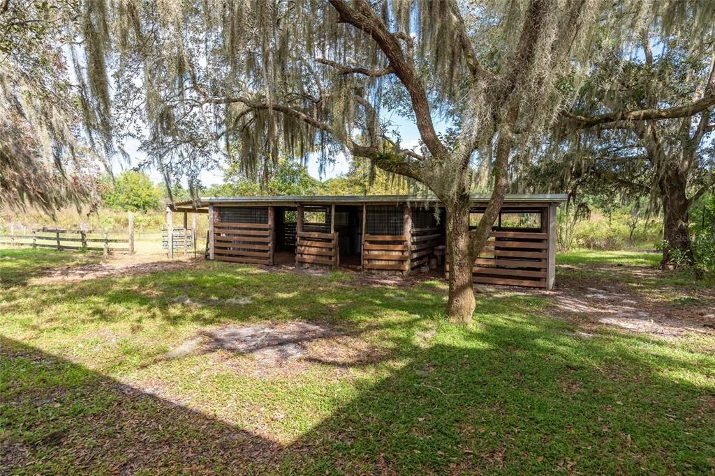 Three stall horse barn 45' x 13'