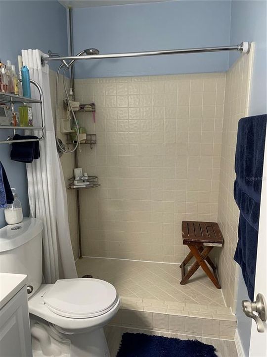 Master Bath has tiled Shower
