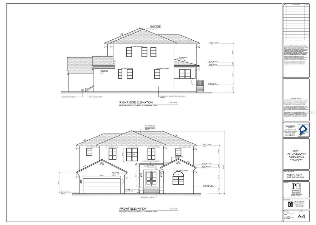 Front / Right Elevation