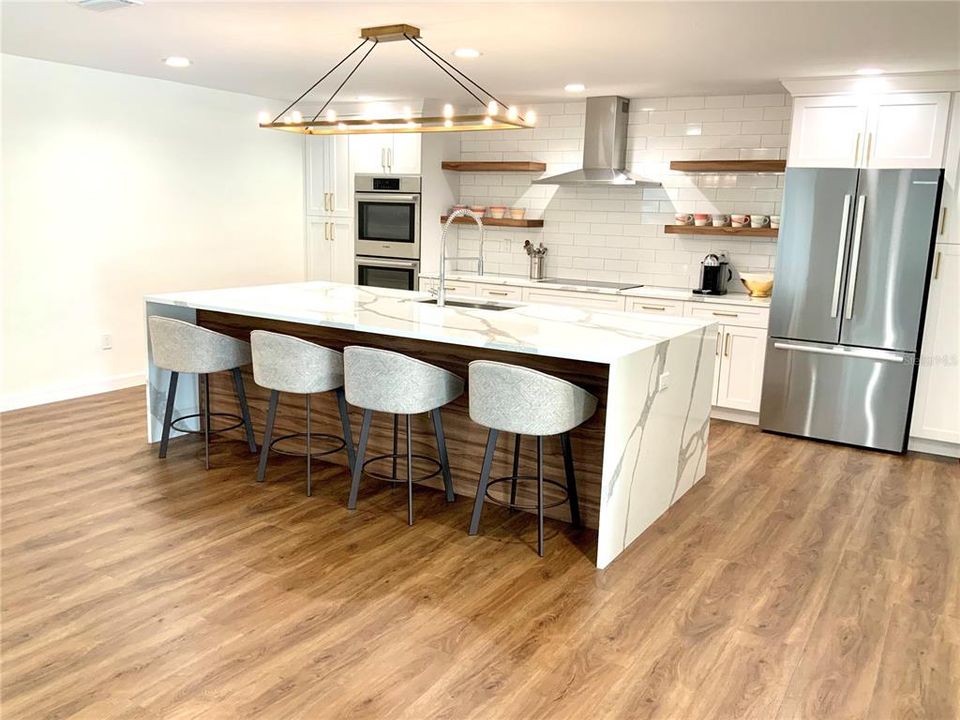 Open kitchen floor plan just waiting for your next party