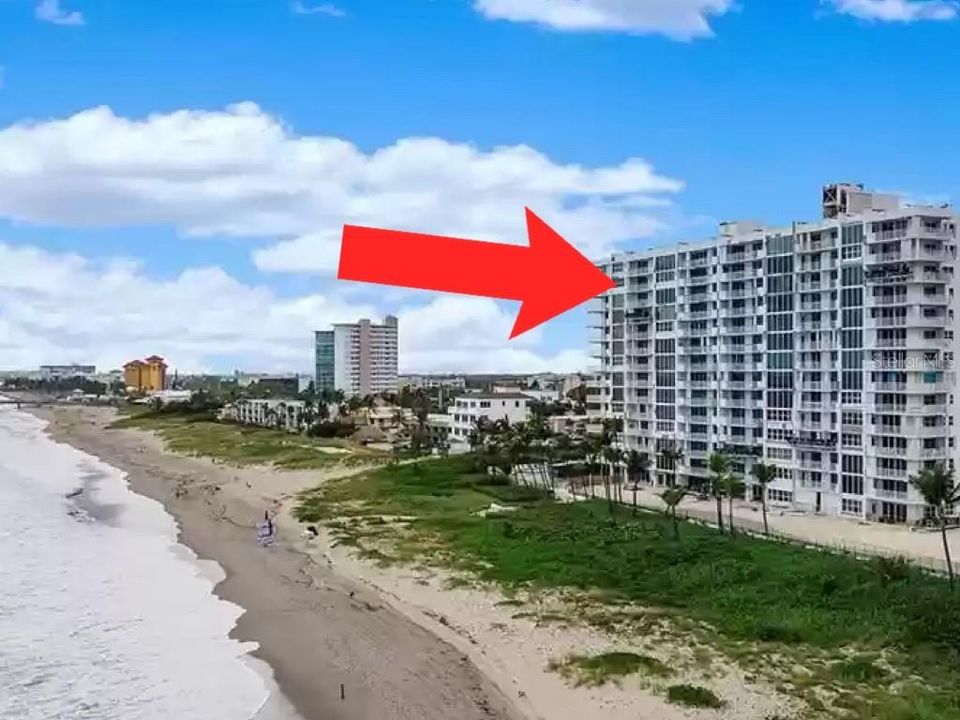 14th floor views of ocean for miles and the famous Deerfeild Beach Pier. The condo has private beach.