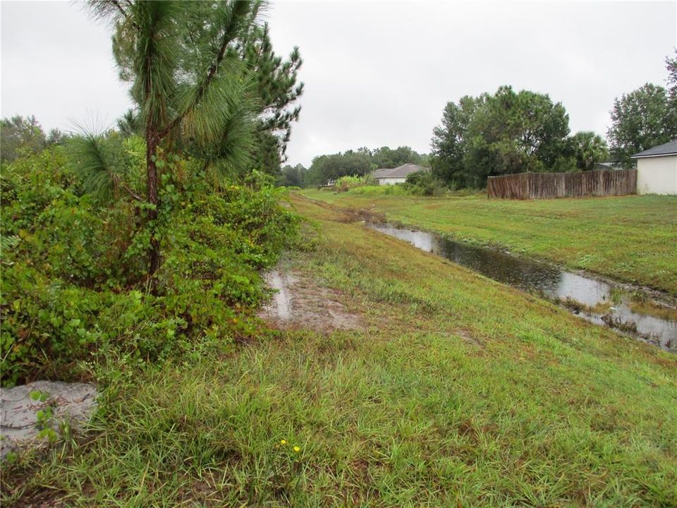 View of the rear of the lot.