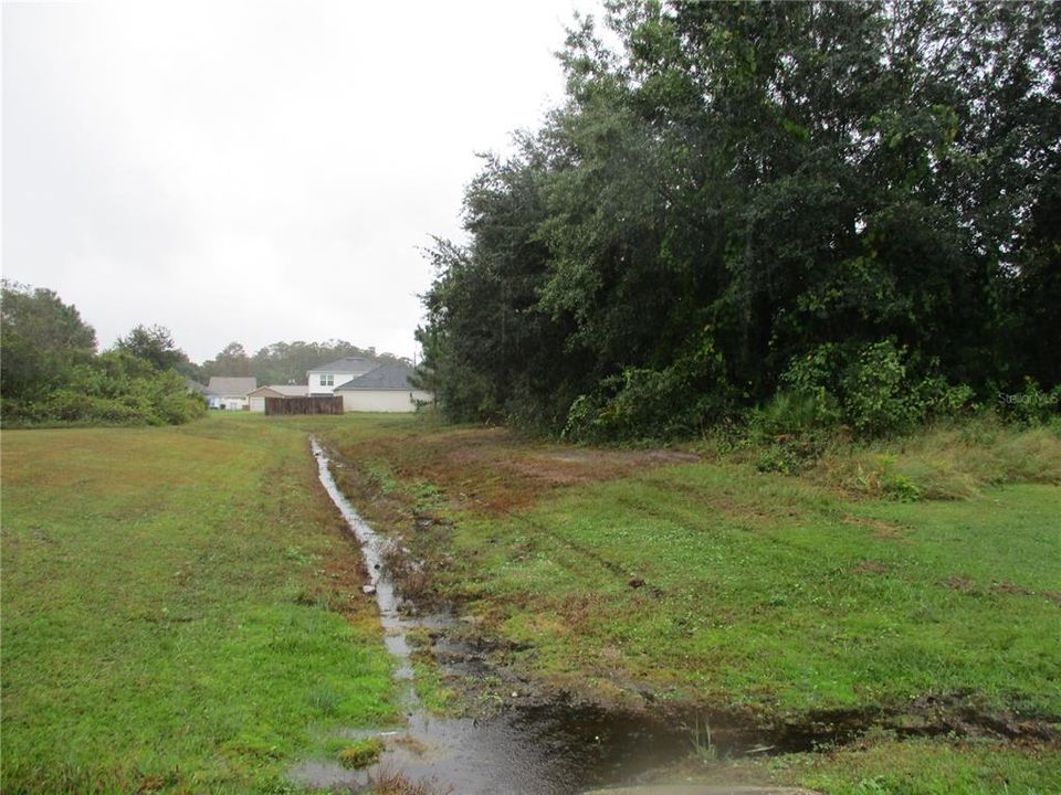 View of lot from left side when facing it.